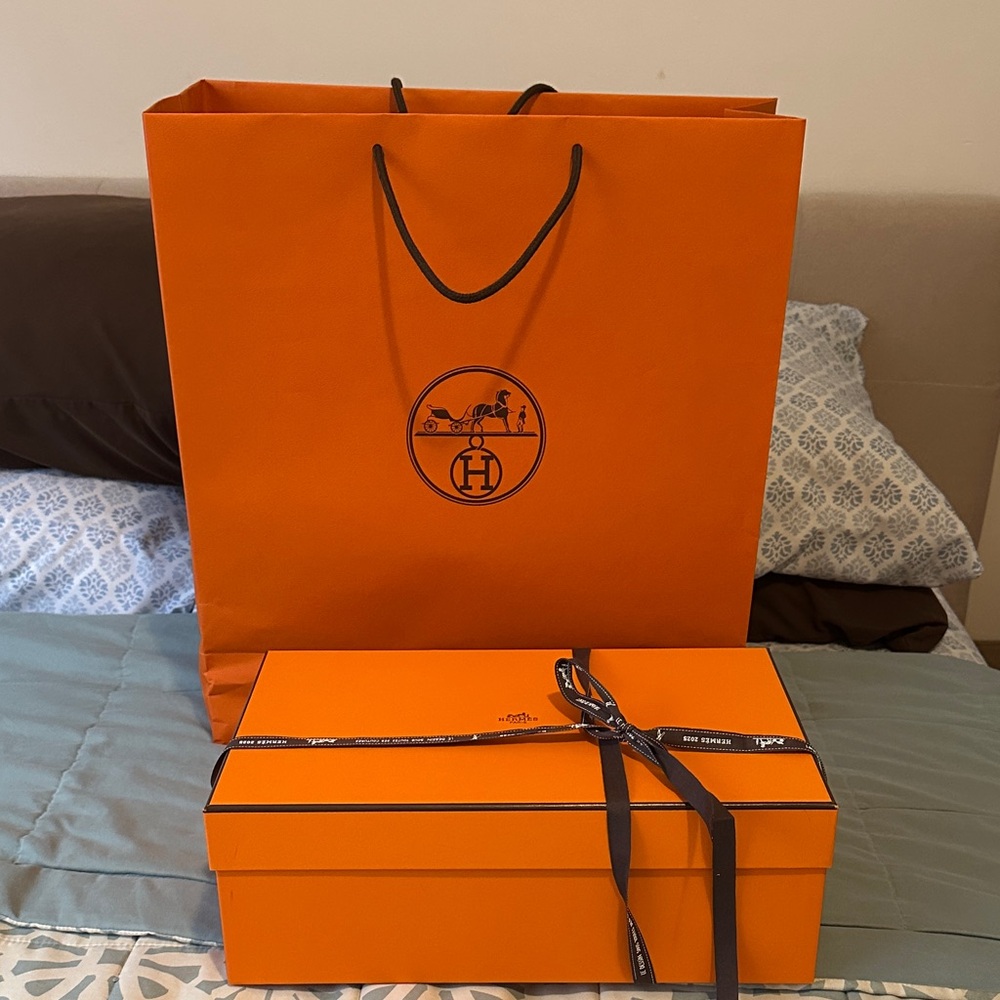 Hermes Orange Empty box Gift Set